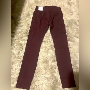 Women’s new yoga pants burgundy